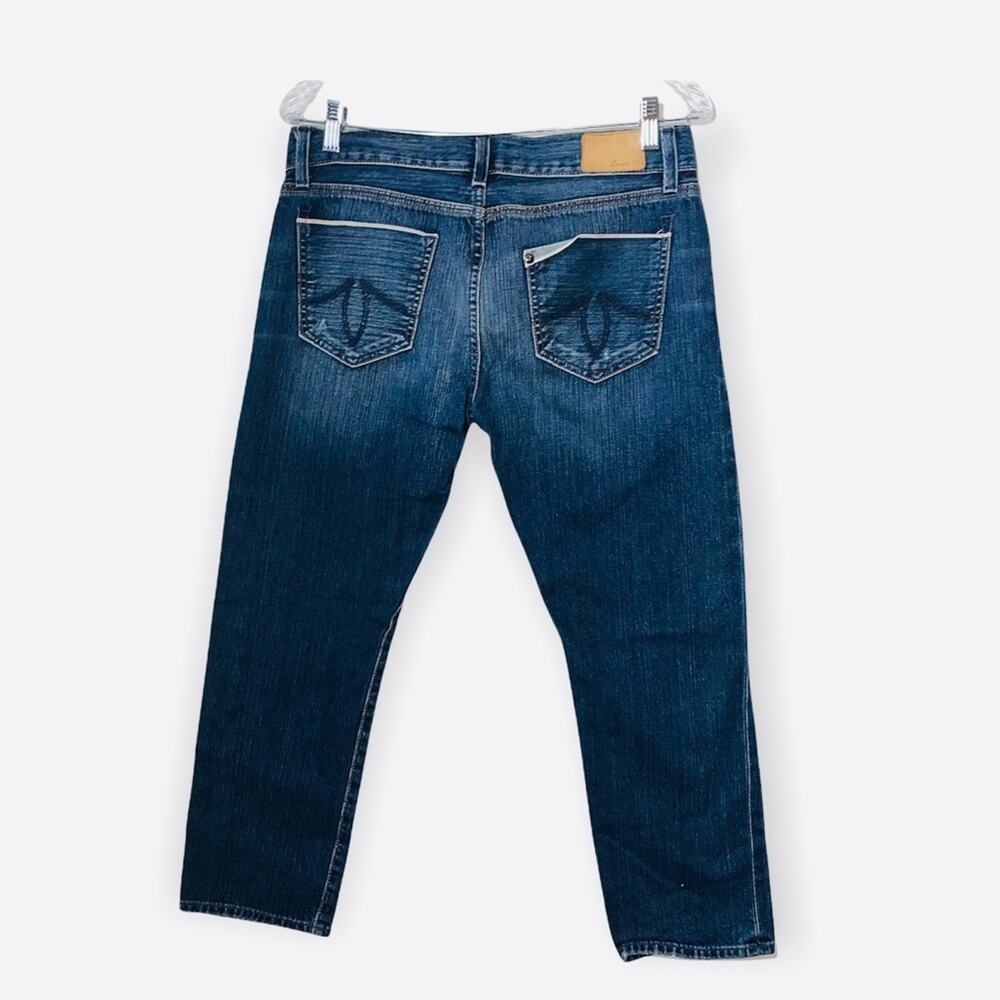 Level 99 Boyfriend Crop Distressed Jeans Size 25 - Picture 3 of 7
